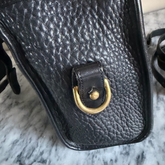 Dooney & Bourke Black Pebbled Leather Vintage Satchel - Picture 7 of 9